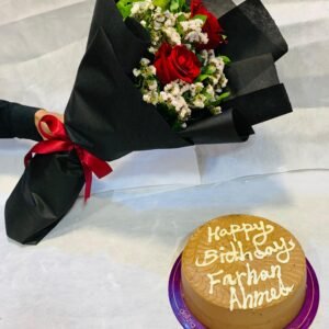 Combo Deal Cake With Flower