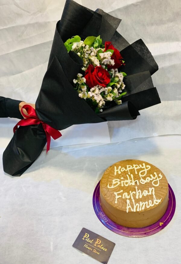 Combo Deal Cake With Flower